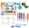 Altaroo Window Color Set Kinder, Fensterfarben Kinder, Window Color Dinosaurier, DIY Kristallfarben Kunst, Window Color für Glas, Spiegel, Fliesen und Folie, Suncatcher DIY