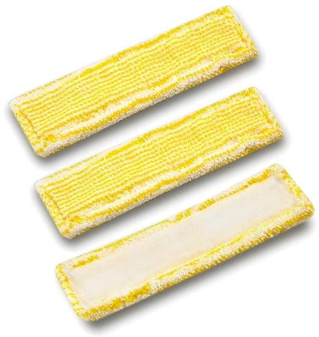 Artomnivera 3 Pcs For Karcher Window Cleaner Pads, Window Vacuum Cleaner Cleaning Pads For Karcher, Replacement Cleaner Mop Cover for Karcher WV2 WV5 WV6 Plus Premium Accessories(Yellow*3)