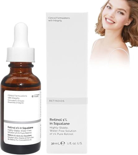 The Original Ordinary Retinol 1% in Squalane, Siero di Retinolo Molto Potente per Anti-invecchiamento e Levigatura della Pelle 30ML