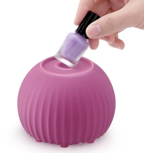 FOUR E'S SCIENTIFIC Vortex Mixer Lila Mini Vortex Mischer Farbenschüttler 5000 U/min Farbmischer Labor Mixing Vortex mit 100 Stück Mischkugeln für Nagellack, Wimperngel, Tinte