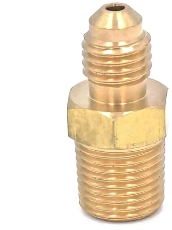 SAE Thread 5/16-24 UNF Fit Tube OD 1/8 - 1/8 NPT Male Brass SAE 45 Degree Pipe Fitting