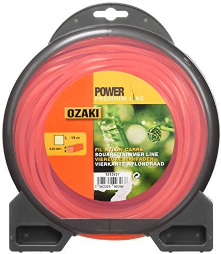 Greenstar 14020 OZAKI - Hilo de Nailon Cuadrado (4,5 mm), Color Negro
