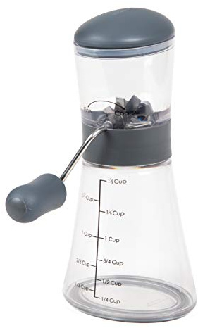 Prepworks by Progressive Nut Chopper with Non-Skid Base, Gray