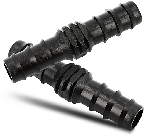BRADAS® Schlauchverbinder Gerade Verbinder 25 x 25 mm 10 Stück Set Steckverbinder | Schlauchverlängerung Schlauch Fitting Für Tropfschlauch Perlschlauch Zubehör | Schlauchanschluss Bewässerung System