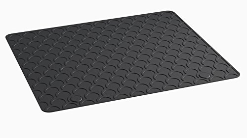 Doggy Mat SMALL Optionale Zusatzmatte (Stoßstangenschutz) inkl. Befestigungsclips universal passend für Aroba Kofferraumwannen Material Gummi Farbe Schwarz