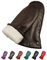 AKAROA ESTD 2019 Lederhandschuhe Damen SUE, Fäustling, italienisches Leder, Futter aus original Neuseeland Lammfell, schwarzbraun, S/M - 7