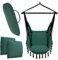 VITA5 Hängesessel Outdoor - Stabiler & Sicherer Hängestuhl - Stylischer Hängesessel Indoor - Schaukel für Erwachsene - Bequeme Boho Raumdeko - 200kg Tragkraft (Dunkelgrün)