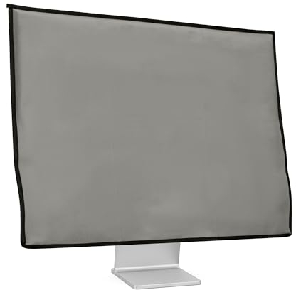 kwmobile Cover Compatible with Apple iMac 27 / iMac Pro 27 - 4-in-1 Case for Monitor and Accessories - Light Grey