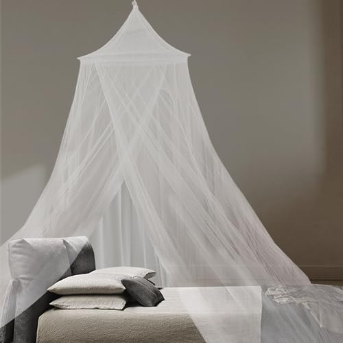 Zanzariera Letto,Zanzariera a Cupola,Zanzariera Bambini,Alta Qualità a Baldacchino,Zanzariera a tenda per letto singolo/matrimoniale, Adatto Per Interni Ed Esterni