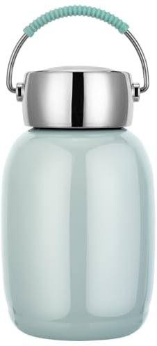 XUDREZ Mini Insulated Stainless Steel Water Bottle,9oz/260ml Small Vacuum Metal Water Bottle Leak Proof Flask for Sports Juice Milk Tea Vacuum Hot and Cold Water Coffee Bottle Gray