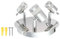 Elektro Butler LED Deckenlampe 3 Flammig LED Deckenstrahler Schwenkbar Chrom, inkl. 3 x 3W LED Lampen, 600LM, Warmweiß, LED Deckenspot LED Wandlampe Deckenleuchte, 12170