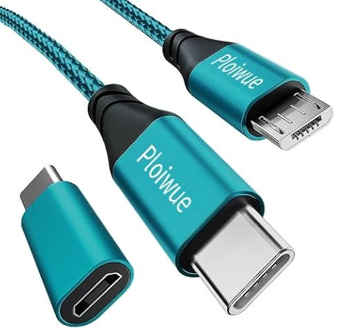 USB C Auf Micro USB Adapter 5M - Typ C Zu Micro Ladegerät Für Samsung Galaxy S20/S9/S9+/S10, Huawei, HTC, LG - Android Ladekabel
