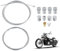 2M Cavo Frizione Per Moto,Cavi Freno,Kit Cavo Acceleratore con 9 Viti Di Fissaggio,Cavo Bowden,Cavi Frizione E Freno,Kit Universale di Riparazione Cavi per Moto,Bicicletta,Scooter