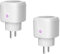 Prises Connectées WiFi 20 A (Lot de 2) – Smart Plug Compteur d’Énergie | Compatible Alexa, Google, Tuya | Programmation, Suivi Conso & Protection Surtension – 240 V