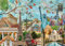 Puzzle für Erwachsene 1000 Teile Postkarte von Amerika 70 x 50 cm Puzzles für Erwachsene Pädagogisches Spiel Herausforderung Spielzeug 1000 Teile Puzzles für Erwachsene Kinder