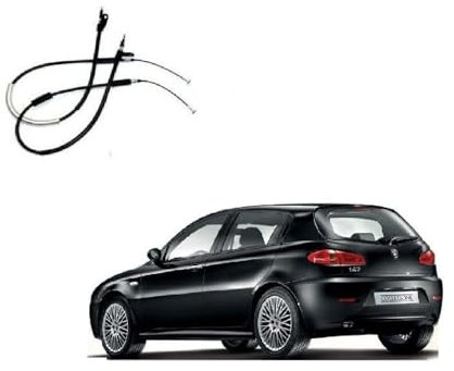 Coppia Cavi Corde Freno a Mano DX + SX compatibili con alfa romeo 147 Tutti i modelli