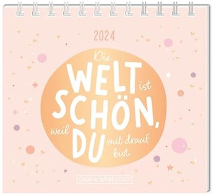 Mini-Kalender 2024 Die Welt ist schön: Mini-Kalender