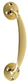 ZAB83 Victorian Bow Handle 150 mm (6in.) – Polished Brass