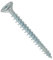 Viswood 101AC4045 Boîte de 500 Vis à bois aggloméré tête fraisée à ailette tête pointe Ø 4,0 x 45 en Acier Zingué Blanc
