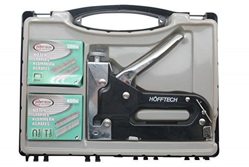 Tacker 4-14 mm Handtacker 8 und 12 mm Tackerklammern 12 mm Nägel Set im Koffer