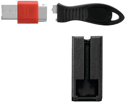 Acco/Kensington USB Port Lock with Cable Guard Square