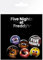 GB eye Five Nights at Freddys Mix Badge Pack, Aluminium, Mehrfarbig, 14 x 0.3 x 10 cm