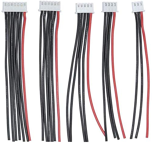 Boladge 2s 3s 4s 5s 6s Balance Ladegerät Silikon Stecker Kabel Draht JST-XH 2s-6s Balancer Stecker Adapter RC Batterie (2 stücke jeder)