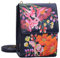 Anuschka Handbemalte Crossbody Organizer Tasche mit 3 Fächern aus echtem Leder - Moonlit Meadow