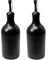 2 x Ölflasche Ölspender 500 ml Keramik schwarz mit Ausgießer Made in Germany