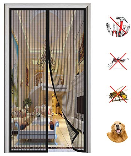 Mosquitera Puerta Magnetica, Adsorción Magnética Plegable Anti Mosquito Insecto Mosquitera, para Puertas de Salón Balcón Corredor