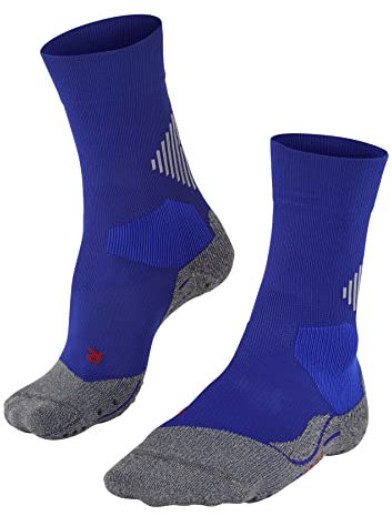 FALKE Unisex Socken 4 GRIP Stabilizing U So Funktionsmaterial für maximalen Speed 1 Paar, Blau Blue 6449, 39-41