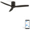 CREATE / WINDCALM M/Deckenventilator ABS Schwarz mit WLAN und Fernbedienung / 40W, Leise, Ø132cm, Timer von 1 bis 4 Std, DC-Motor, Sommer-Winterbetrieb