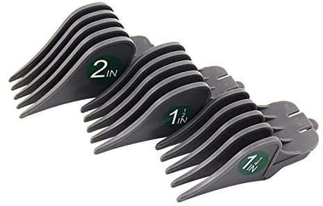 Perfeclan 3 Ersatz-Führungskämme 32 mm 38 mm 51 mm Haarschneider-Aufsatz für Stylisten Friseure - Grau