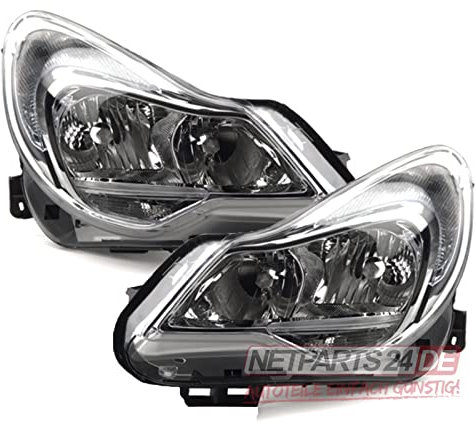 Johns, Scheinwerfer Satz passend für Opel Corsa Scheinwerfer D ab 01/2011- als Satz H7/H1 li+re lagernd