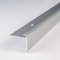 PROVISTON | Einschubprofil | Aluminium eloxiert | Silber | Breite 30 mm | Höhe 24 mm | Länge 1000 mm | Gebohrt | Abschlussprofil | Einfassprofil | Abschlussleiste | Bodenprofil | 1 Stück