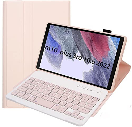 Tastiera Per Lenovo Tab M10 Plus (3rd Gen) 10.6 Pollici 2022 Custodia, Staccabile Magnetica Sottile Custodia In Pelle Cover con Tastiera Bluetooth Wireless Lenovo Tab M10 Plus 10.6 (rosa)