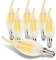 GBLY LED Glühbirne E14 Leuchtmittel: 6 Stück Lampe Warmweiß kerze Birne 4W 2700K Filament Retro Edison Glühlampe Vintage Light Bulb Glas Energiesparlampe - Nicht Dimmbar