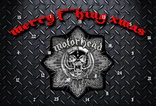 Adventskalenderkarte Motörhead merry f**cking xmas 5 Stück