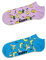 Happy Socks 2er Pack niedrige bananen Socken, gestreifte bunte Baumwolle Socken Geschenkbox für Damen und Herren
