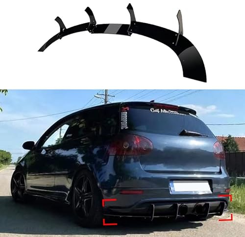 TEDE Auto Heckstoßstange Spoiler für Volkswagen Golf 5 Golf MK5 R32,Heckdiffusor Heckspoiler Stoßstange Schützen Abdeckung Zubehör