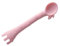 TOYANDONA Babylöffel Aus Silikon Kleinkinderbesteck Baby-utensilien Baby-trainingslöffel Trainerlöffel Aus Silikon Giraffe Löffel Gabel Babyutensilien Löffel Schaufel Lernlöffel Biegbar Rosa