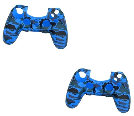 Angoily Lot De 2 Coques De En Caoutchouc De Silicone Pour Manettes Motif Camouflage Pour 4 Manettes