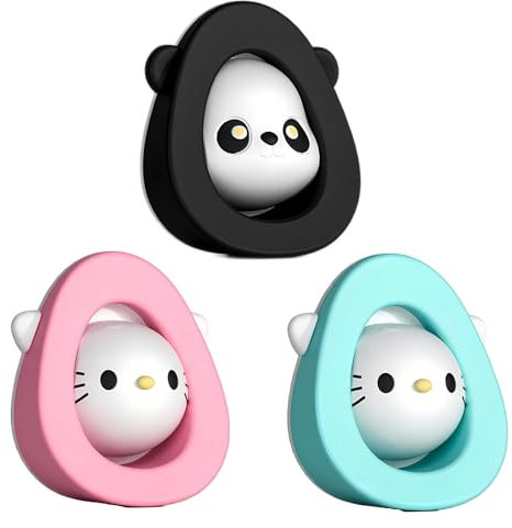 JYJLLM 3 pcs Cute Giant Pandas Rubber Silicone Gate Door Stoppers Stop Wedge Stopper Stops Holder Doorstop Floor Wall Protector with Storage Base,Suitable for Doors and Windows, Door Handles