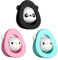 JYJLLM 3 pcs Cute Giant Pandas Rubber Silicone Gate Door Stoppers Stop Wedge Stopper Stops Holder Doorstop Floor Wall Protector with Storage Base,Suitable for Doors and Windows, Door Handles