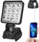 Akku LED Arbeitsleuchte für Makita 18V, 27W LED Baustrahler Akku Lampe mit USB Aufladung, Tragbarer LED Strahler Akku Scheinwerfer, Flutlichter Baustellen Lampe für Makita 18V