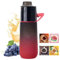750ml Sport Air Wasserflasche mit 4 6 7 8 Geschmack Pods Trinkflasche BPA Frei, 0 Zucker 0 Kalorien für Fitness Schule (A4, 4 Geschmack Pods)