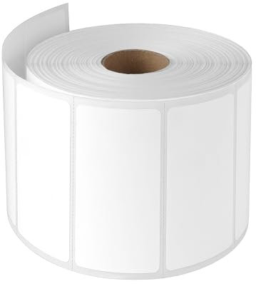ilauke 1000 Self Adhesive Address Labels, Sticky Stickers Mailing Labels on a Roll Sticky Labels Price Stickers 90mm x 40mm
