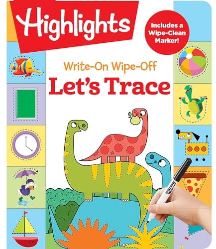 Let's Trace - Dry Erase Letter Tracing Workbook for Kids, Wipe Clean Activity Book with Marker (Write-On Wipe-Off)