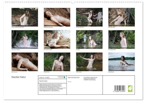 Nackte Natur (hochwertiger Premium Wandkalender 2025 DIN A2 quer), Kunstdruck in Hochglanz