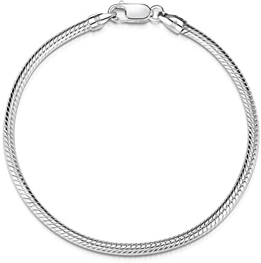 Schlangenkette Armband 3mm - 925 Silber - Länge 16-25cm